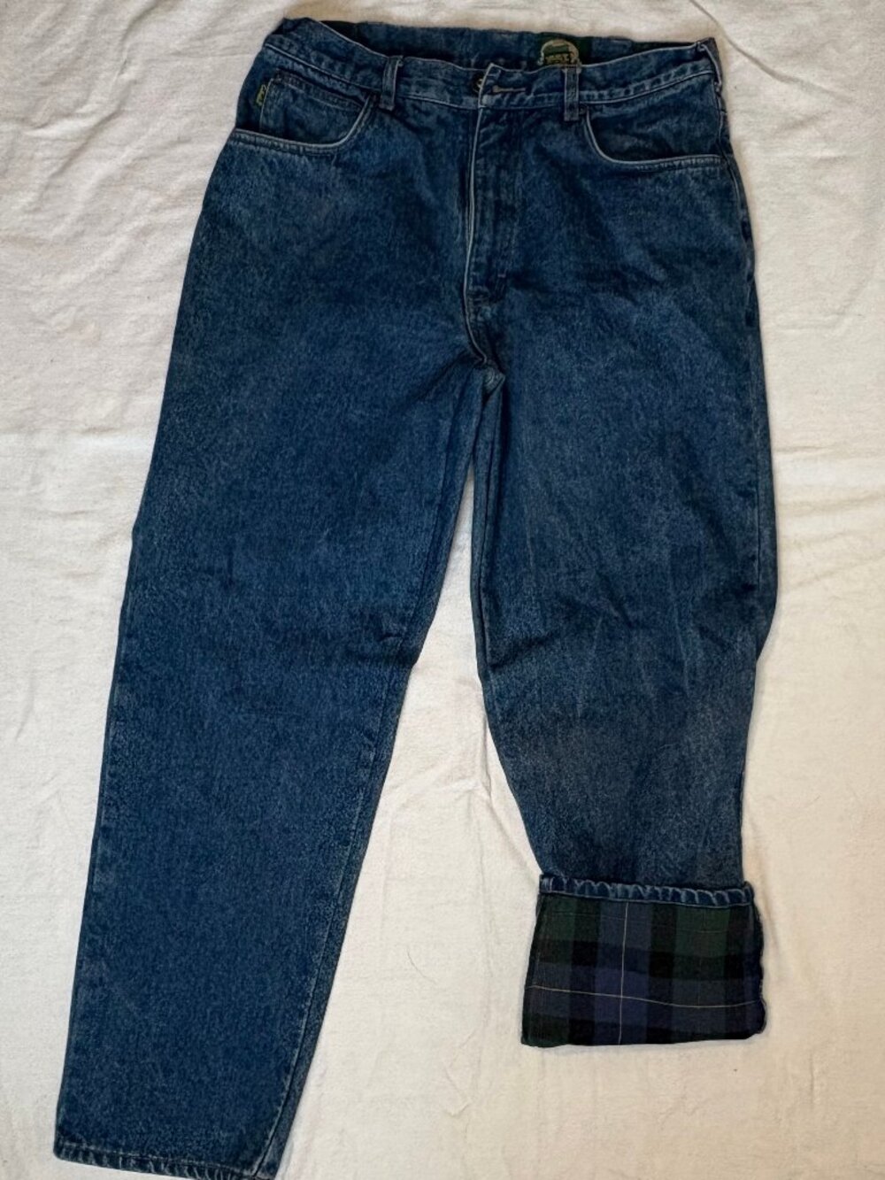 Relaxed Fit, Flannel Lined Jeans